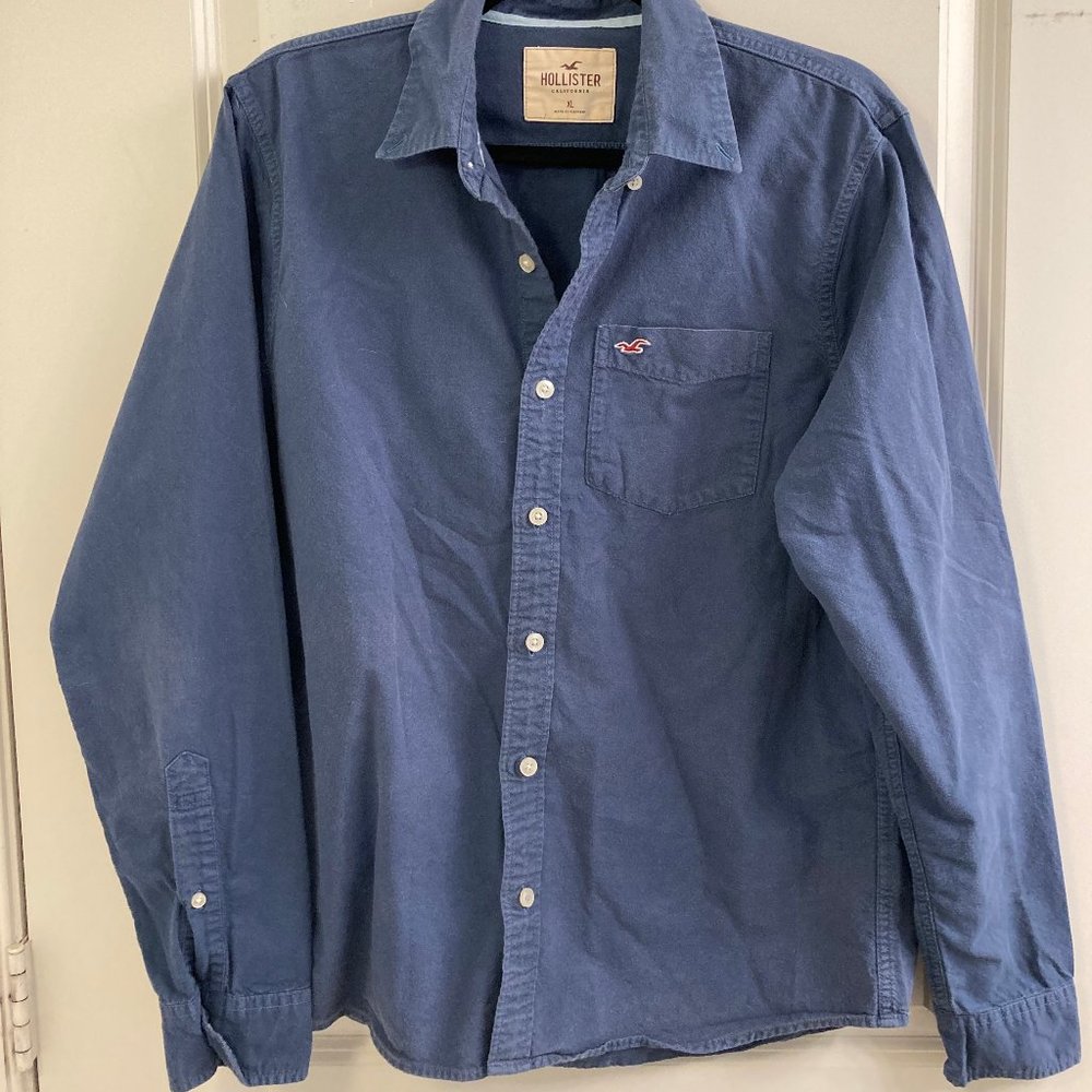 Blue Hollister Button Up
